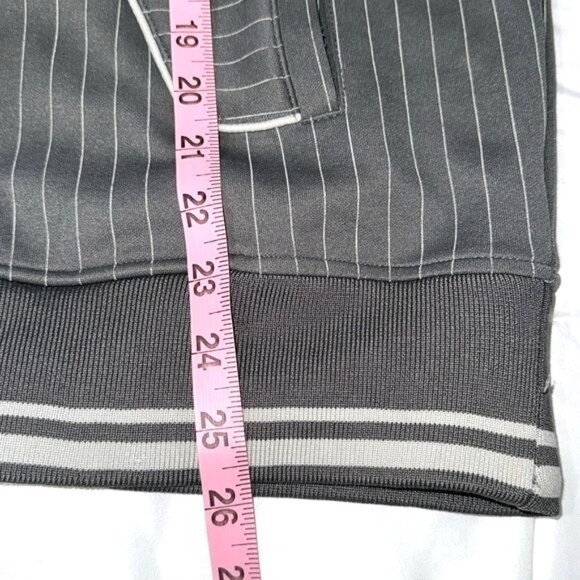 Marc Ecko Cut & Sew Mens Pinstripe Track Jacket M - Picture 7 of 8